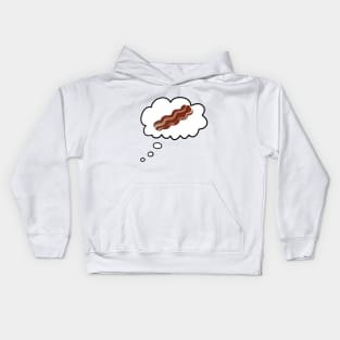 Bacon Thought Bubble Kids Hoodie